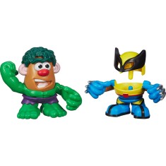 Boneco Sr. Cabeça de Batata Fantasias Marvel Wolverine e Hulk A7272/A8073 - Mattel