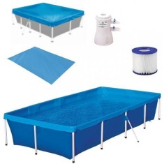 Piscina de Armação 3.000 l Retangular Mor 1005 com Filtro