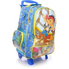 Mochila com Rodinhas Escolar Dermiwil Jake e os Piratas M