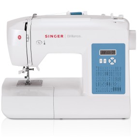 Máquina de Costura Doméstica Ponto Invisível Ziguezaque Brilliance 6160 - Singer