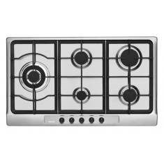 Cooktop Lofra Tecno 5 Bocas Acendimento Superautomático Acabamento Inox THS 9T0