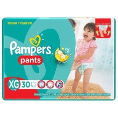 Fralda de Vestir Pampers Pants Tamanho XG 30 Unidades Peso Indicado +12kg