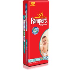 Fralda Pampers Supersec Tamanho XG Hiper 40 Unidades Peso Indicado 12 - 16kg