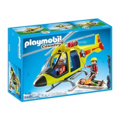 Boneco Playmobil Country Helicóptero de Resgate 5428 - Sunny
