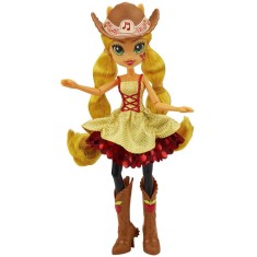 Boneca My Little Pony Equestria Girls Rainbow Rocks Applejack Penteados de Arrasar Hasbro