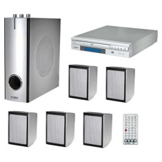 Home Theater Coby com DVD 30 W 5.1 Canais DVD755
