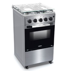 Fogão de Piso Venax 4 Bocas Acendimento Automático Acabamento Inox Delplus 4