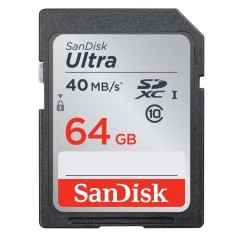 Cartão de Memória SDXC-I SanDisk Ultra 64 GB SDSDUN-064G-G46