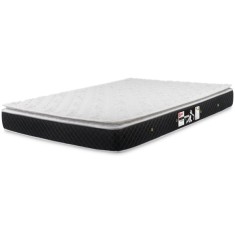 Colchão Casal Espuma Castor D33 Black e White D33 138 x 17 x 188 cm