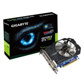 Placa de Video NVIDIA GeForce GTX 750 1 GB GDDR5 128 Bits Gigabyte GV-N750OC-1GI