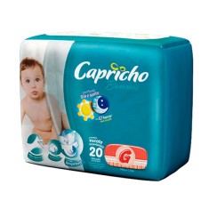 Fralda Capricho Bummis Tamanho G Econômica 20 Unidades Peso Indicado 10 - 13kg