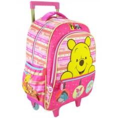 Mochila com Rodinhas Escolar Tilibra Pooh Luxo 145921