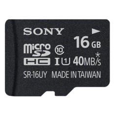 Cartão de Memória Micro SDHC-I com Adaptador Sony 16 GB SR-16UY