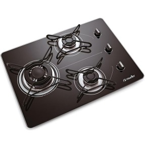 Cooktop Mueller 3 Bocas Acendimento Superautomático Tripla Chama