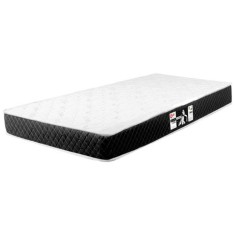 Colchão Solteiro Espuma Castor D33 Black White 78 x 17 x 188 cm