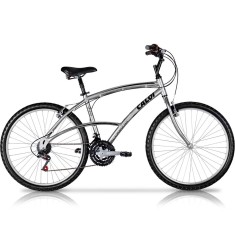 Bicicleta Passeio Caloi Aro 26 21 Marchas Freio V-Brake 100 Masculina