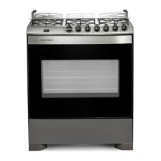 Fogão de Piso Brastemp 6 Bocas Acendimento Automático Acabamento Inox BFS6NBR