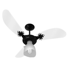 Ventilador de Teto Venti-Delta New Cristal Light 3 Pás 3 Velocidades