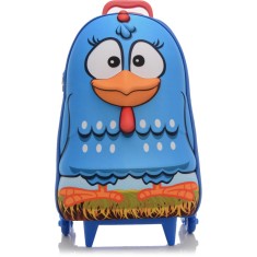 Mochila com Rodinhas Escolar Max Toy by Diplomata Galinha Pintadinha