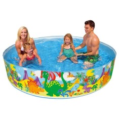 Piscina Snapset 288 l Redonda Intex Dinossauros