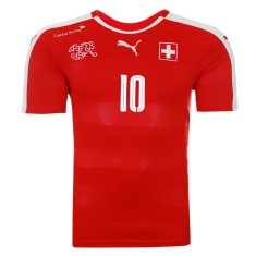 Camisa Torcedor Suíça I 2016 com Número Puma