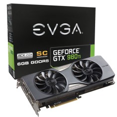 Placa de Video NVIDIA GeForce GTX 980 Ti 6 GB GDDR5 384 Bits EVGA 06G-P4-4993-KR
