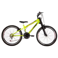 Bicicleta Track & Bikes 18 Marchas Aro 24 Suspensão Dianteira Freio V-Brake Dragon Fire