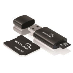 Cartão de Memória Micro SD com Adaptador Multilaser 8 GB MC058