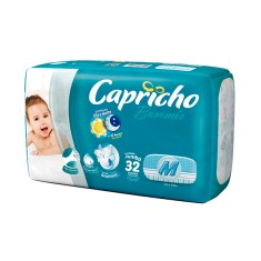 Fralda Capricho Bummis Tamanho M Jumbo 32 Unidades Peso Indicado 5 - 10kg