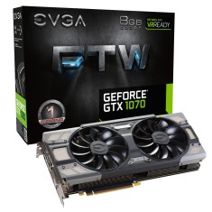 Placa de Video NVIDIA GeForce GTX 1070 8 GB GDDR5 256 Bits EVGA 08G-P4-6276-KR
