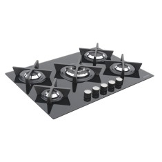 Cooktop Tramontina Design Collection Penta Glass Flat 5 Bocas Acendimento Superautomático 94730104