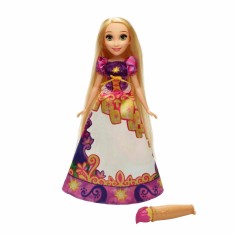 Boneca Princesas Disney Vestido Mágico Rapunzel Hasbro