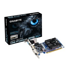 Placa de Video NVIDIA GeForce 210 1 GB DDR3 64 Bits Gigabyte GV-N210D3-1GI (Rev. 6.0)