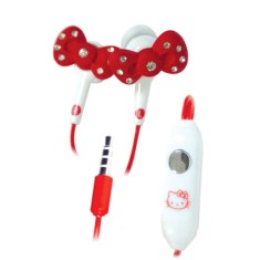 Fone de Ouvido com Microfone Hello Kitty KITHF-ROJOIPHONE