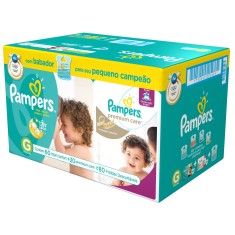 Fralda Pampers Total Confort e Nova Premium Care Tamanho G 80 Unidades Peso Indicado 9 - 12,5kg