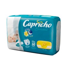 Fralda Capricho Bummis Tamanho P Econômica 30 Unidades Peso Indicado 3,5 - 5kg