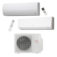 Ar Condicionado Multi Split Fujitsu 23000 BTUs Inverter Controle Remoto Quente/Frio AOBG24LAT3 / ASBG12LMCA / ASBG18LFCA