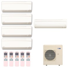 Ar Condicionado Multi Split Daikin 38000 BTUs Inverter Controle Remoto Quente/Frio 5MXS110LVM / FTXS25KVW / FTXS50KVM
