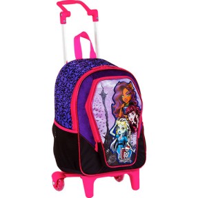 Mochila com Rodinhas Escolar Sestini Monster High 13 Litros Monster High 62982
