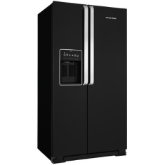 Geladeira Brastemp All Black Frost Free Side by Side 540 Litros BRS70HE