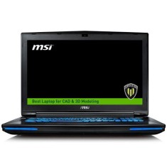 Notebook MSI Workstation Intel Core i7 6700HQ 6ª Geração 16GB de RAM HD 1 TB Híbrido SSD 128 GB 17,3" NVIDIA Quadro M2000M Windows 10 Pro WT72 6QJ