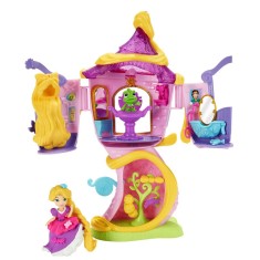 Boneca Princesas Disney Little Kingdom Torre da Rapunzel Hasbro