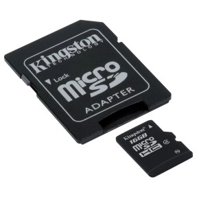 Cartão de Memória Micro SDHC com Adaptador Kingston 16 GB SDC4/16GB