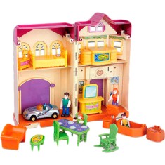 Boneca Casinha dos Sonhos Garagem Braskit