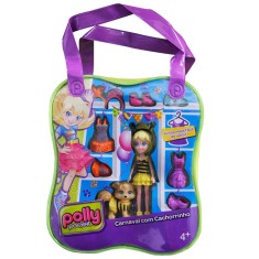 Boneca Polly Carnaval com Cachorro Mattel