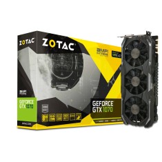 Placa de Video NVIDIA GeForce GTX 1070 8 GB GDDR5 256 Bits Zotac ZT-P10700B-10P