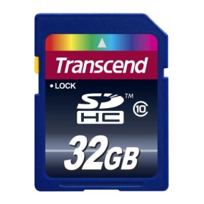 Cartão de Memória SDHC Transcend 32 GB TS32GSDHC10