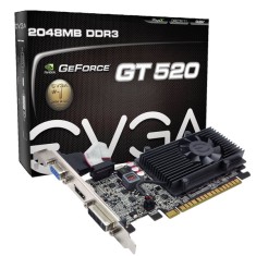 Placa de Video NVIDIA GeForce GT 520 2 GB DDR3 64 Bits EVGA 02G-P3-1529-KR