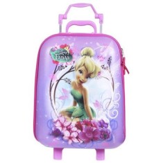Mochila com Rodinhas Escolar Dermiwil Tinker Bel Fadas 3D 51032